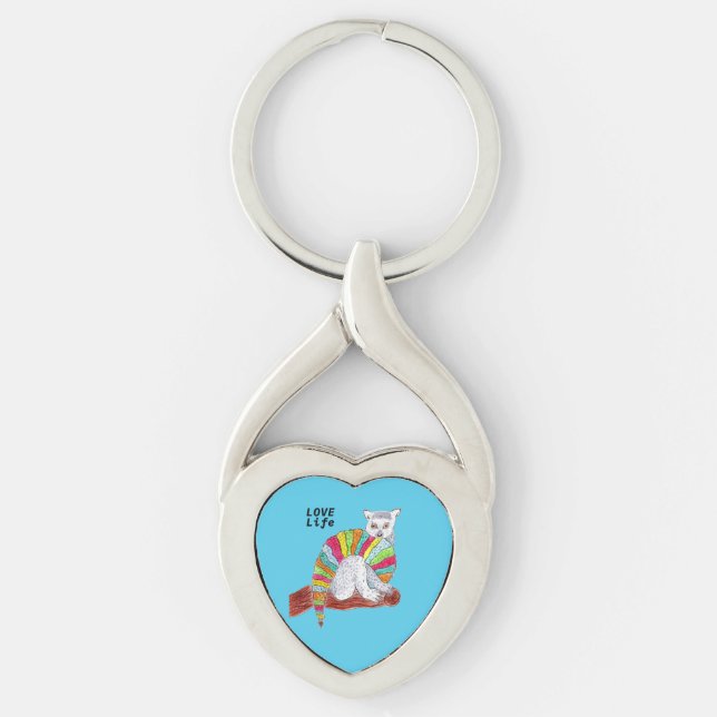 Lemur Love life Key Ring (Front)