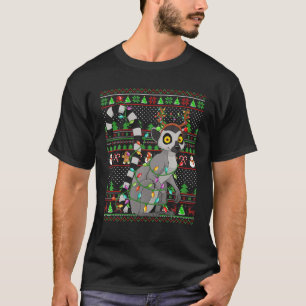 Lemur Lover Family Matching Ugly Lemur Christmas T-Shirt
