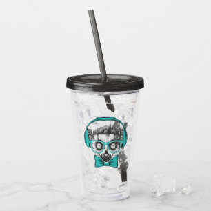 Lemur Music Lover Acrylic Tumbler