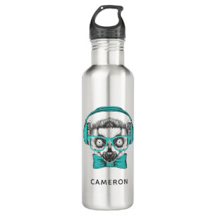 Lemur   Music Lover   Add Your Name 710 Ml Water Bottle