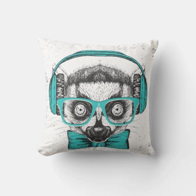 Lemur | Music Lover Cushion (Front)