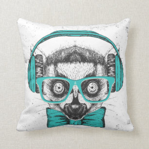 Lemur Music Lover Cushion