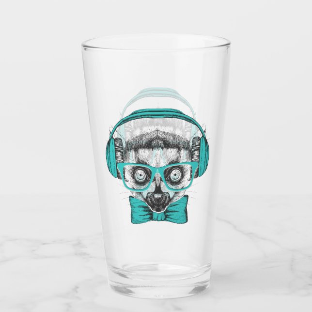 Lemur | Music Lover Glass (Front)