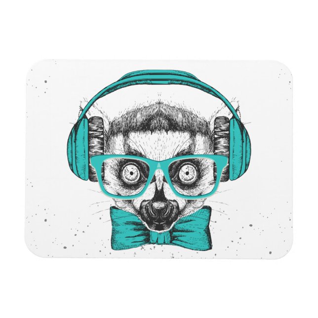 Lemur | Music Lover Magnet (Horizontal)