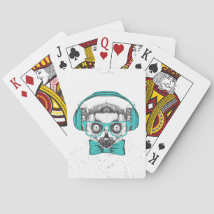 Lemur Music Lover Playing Cards