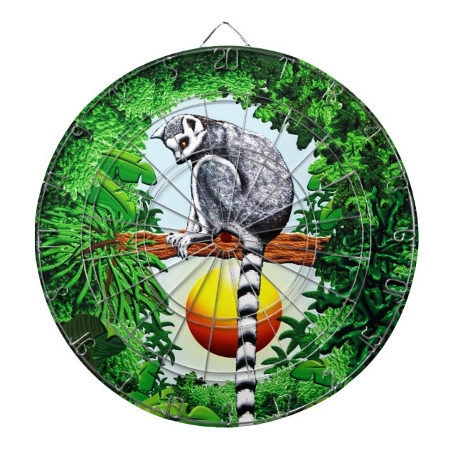 Lemur of Madagascar Dartboard (Front)