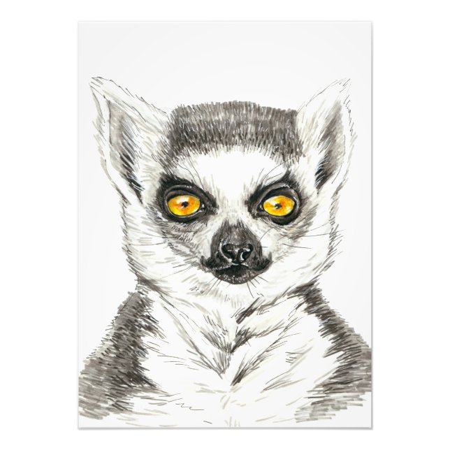 Lemur Photo Print (Front)
