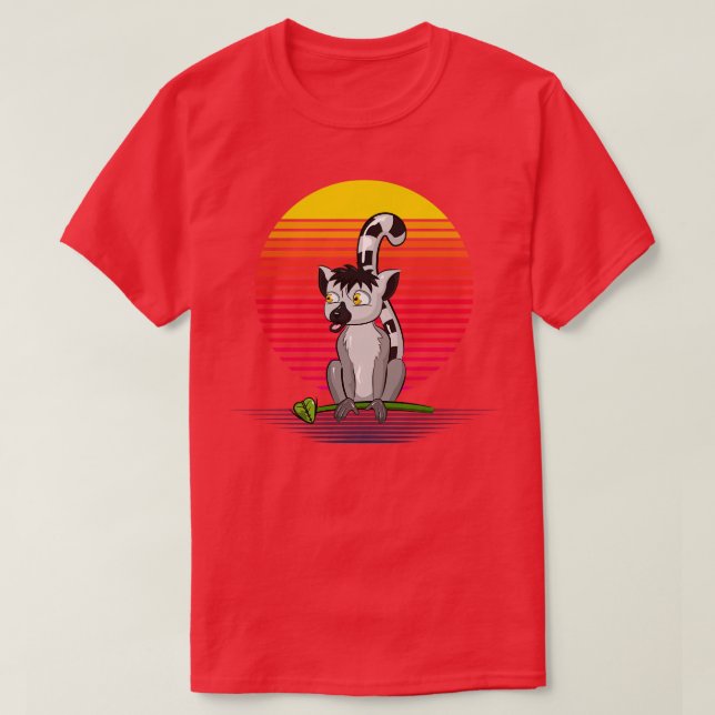 Lemur Retro Vapour T-Shirt (Design Front)