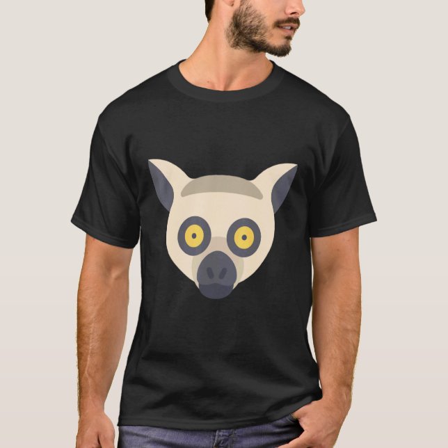 Lemur  Ring Tailed Cute Primate 2 T-Shirt (Front)