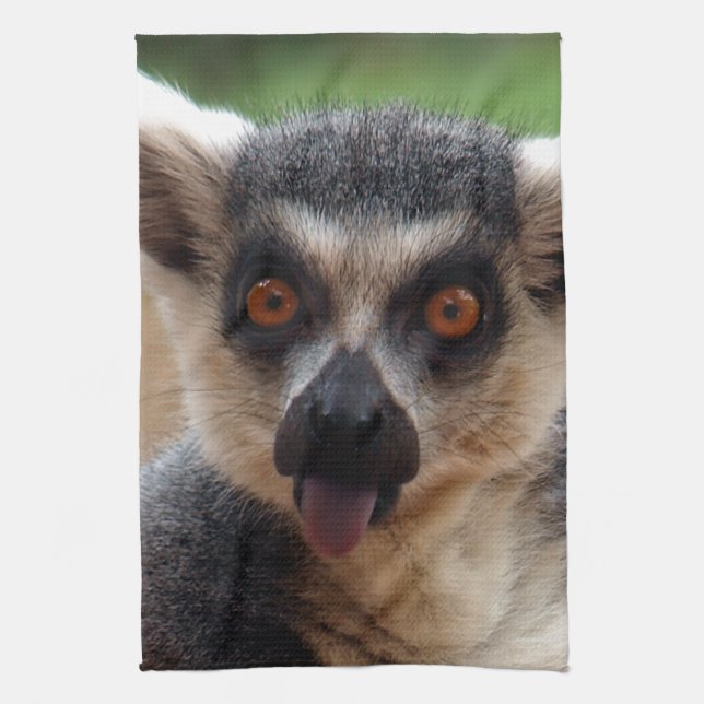 Lemur Tea Towel (Vertical)