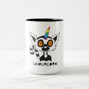 LemurCorn Two-Tone Coffee Mug