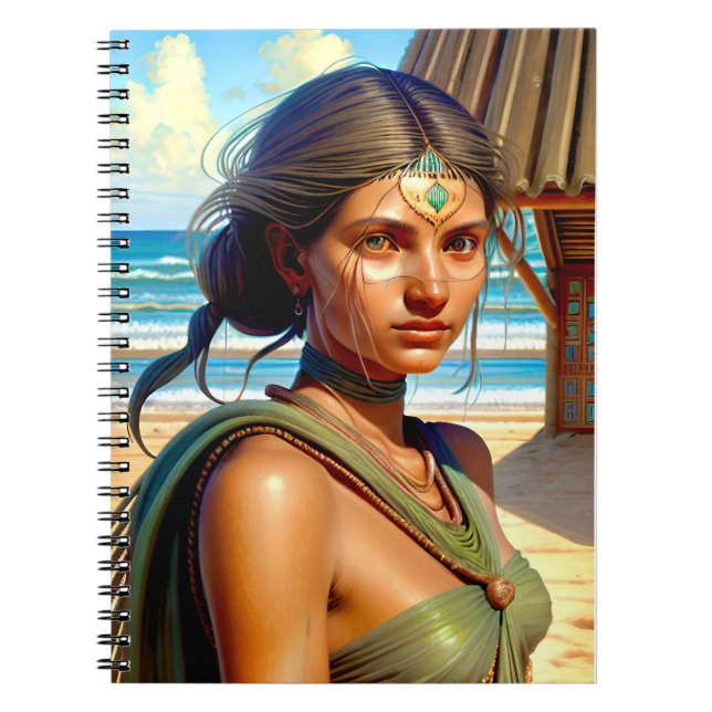Lemurian Woman  Notebook  (Front)