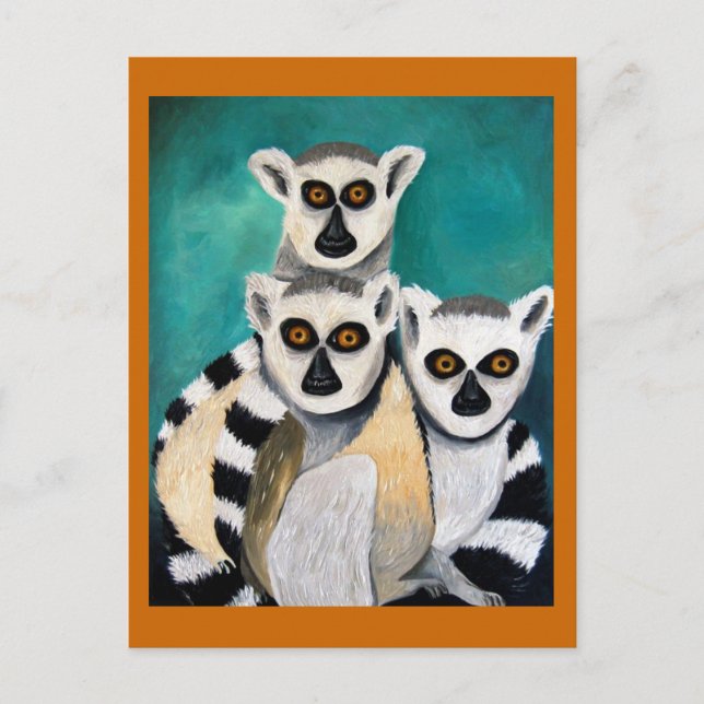 lemurs postcard (Front)