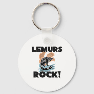 Lemurs Rock Key Ring