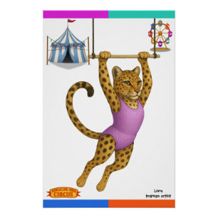 Lena Leopard, trapeze artist Poster