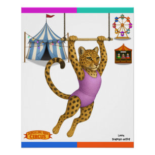 Lena Leopard, trapeze artist Poster