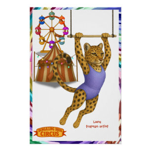 Lena leopard trapeze artist poster
