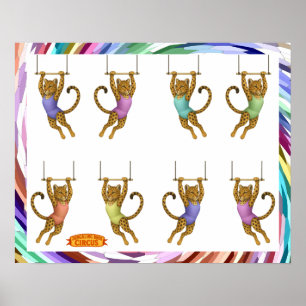 Lena leopard trapeze artist poster