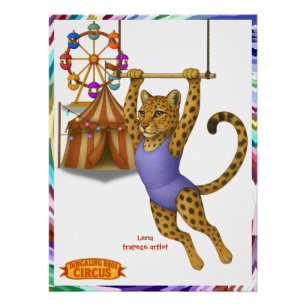 Lena leopard trapeze artist poster