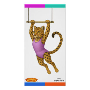 Lena Leopard, trapeze artist Poster