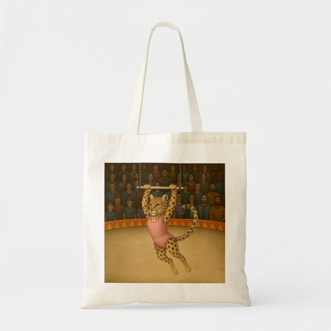 Lena leopard trapeze artist tote bag (Front)