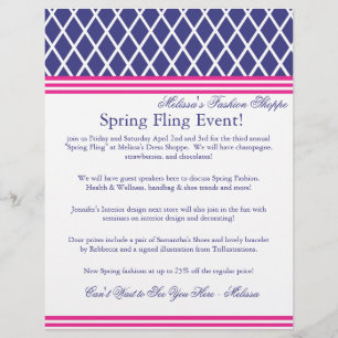 Lena Preppy Lattice Flyer