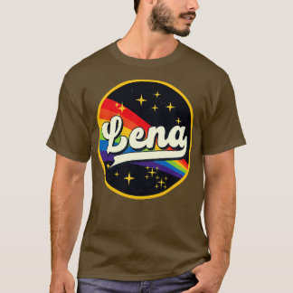 Lena Rainbow In Space Vintage Style T-Shirt