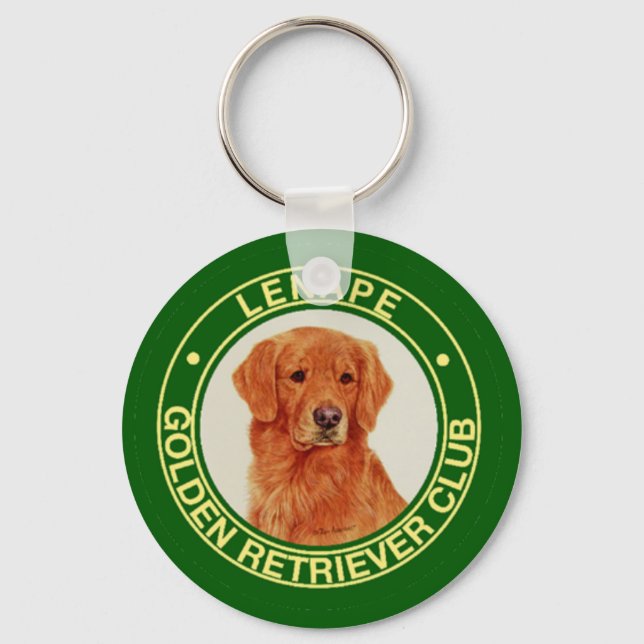 Lenape Golden Retriever Club Keychain (Front)