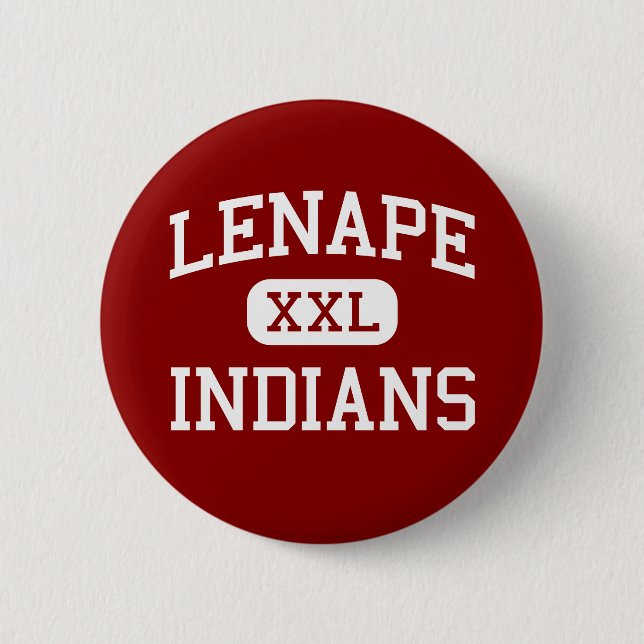 Lenape - Indians - High - Medford New Jersey 6 Cm Round Badge (Front)