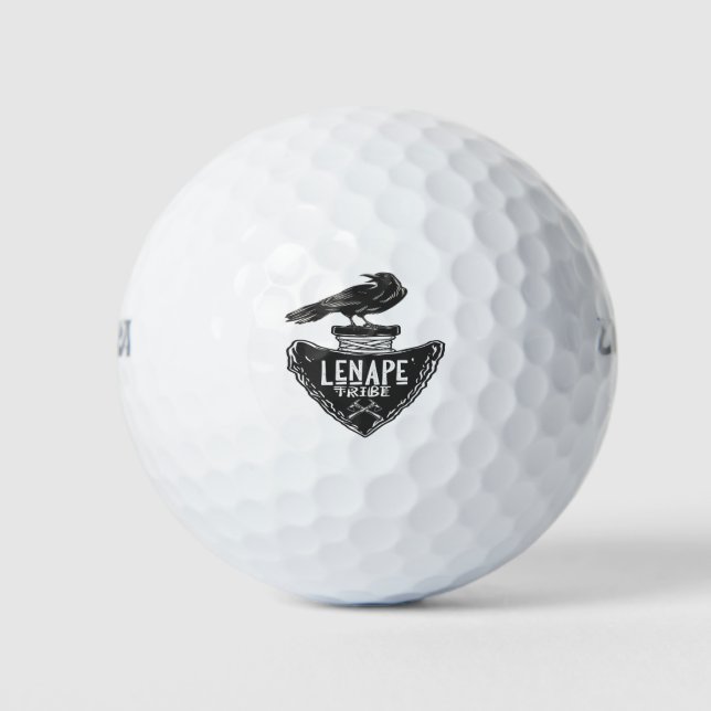 Lenape tribe - Native American Raven Spirit Golf Balls (Front)