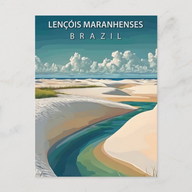 Lençóis Maranhenses Brazil Dunes & Lagoons Postcard (Front)