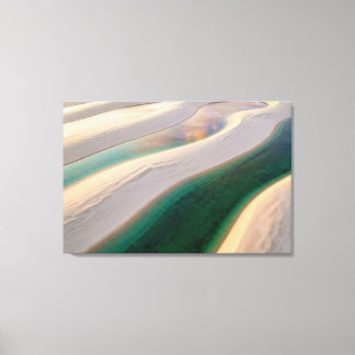 Lençóis Maranhenses The Teal Oasis Spiritual art Canvas Print