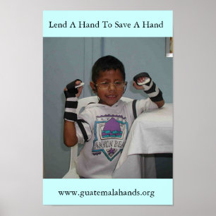 Lend a Hand to Save a Hand Poster