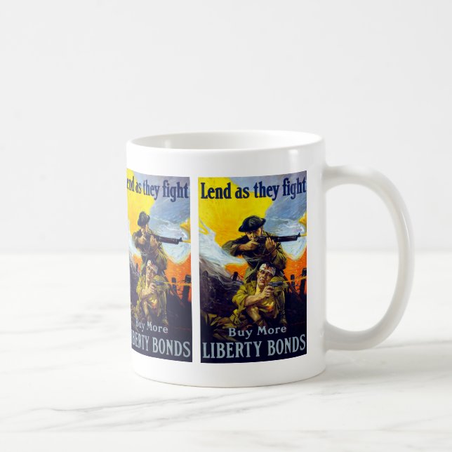 Lend as They Fight ~ Buy More Liberty Bonds Coffee Mug (Right)