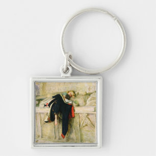 L'Enfant du Regiment (The Random Shot) 1855 (oil o Key Ring