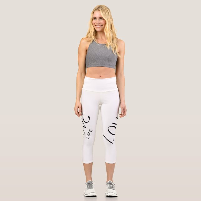 Lengging - Love Life Capri Leggings (Front)