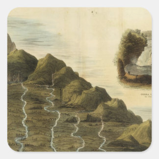 Length of the rivers of Scotland Square Sticker
