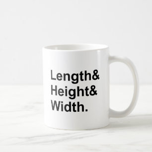 Length x Width x Height   Measuring Area Coffee Mug