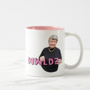 Leni Brand Wisdom - WWLD? Two-Tone Coffee Mug
