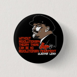 LENIN 3 CM ROUND BADGE