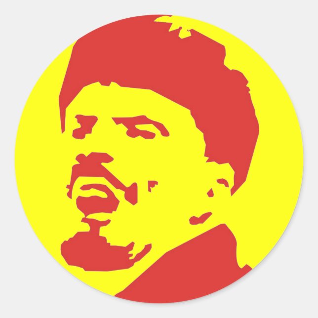 lenin classic round sticker (Front)