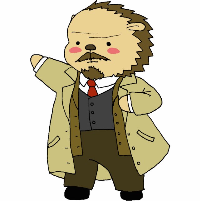 Lenin hedgehog desk sculpture standing photo sculpture (Front)