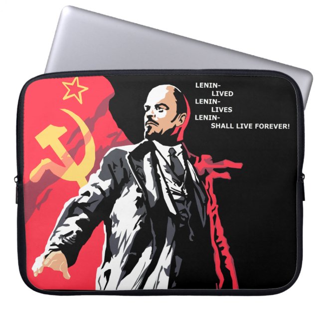 Lenin Lives! Laptop sleeve (Front)