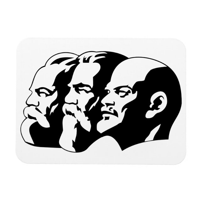 Lenin, Marx, Engels, Soviet Union, Communism Magnet (Horizontal)