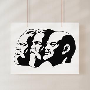 Lenin, Marx, Engels, Soviet Union, Communism Poster