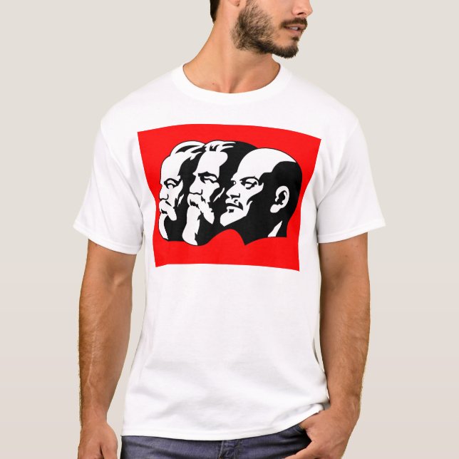 Lenin, Marx, Engels, Soviet Union, Communism T-Shirt (Front)