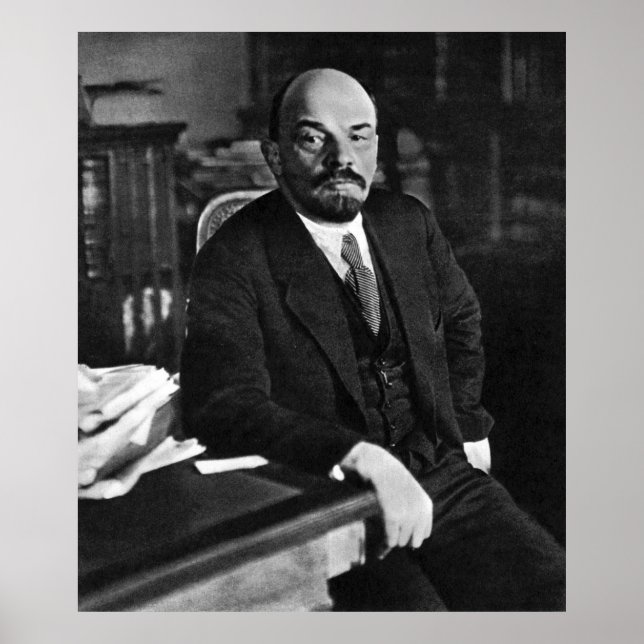 Lenin photo portrait poster (Front)