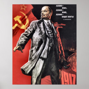 Lenin Poster From The Russian Revolution