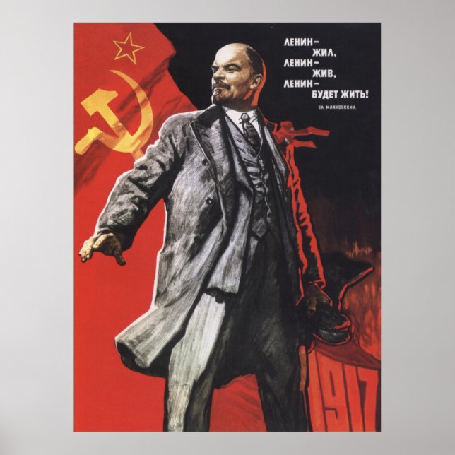Lenin Soviet Poster (Front)