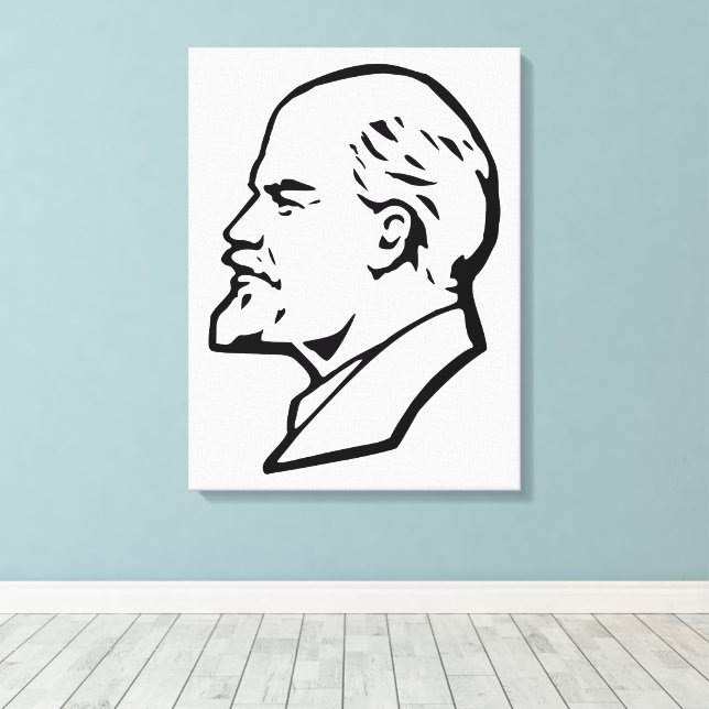 Lenin, USSR, CCCP, Soviet Union, Communism Canvas Print (Insitu(Wood Floor))